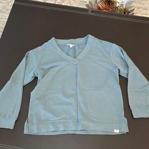 Orvis Men's V-Neck Sweater in Light Blue